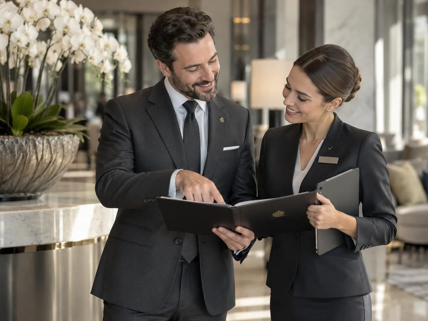 Manager consultano un documento